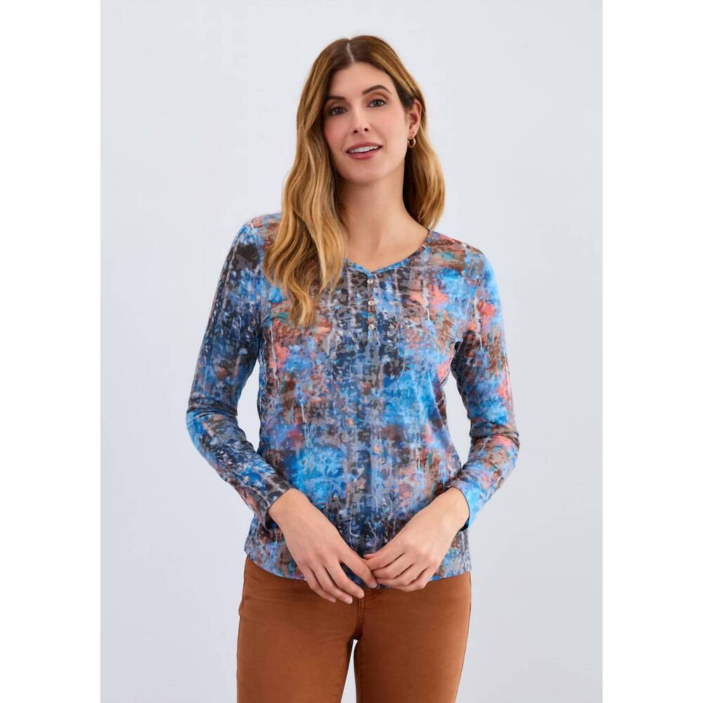 NEW FDJ long sleeve v neck top in white chapel